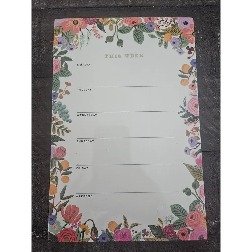 Rifle Paper Company Garden Party Weekly Planner Paper Memo Pad Sealed New